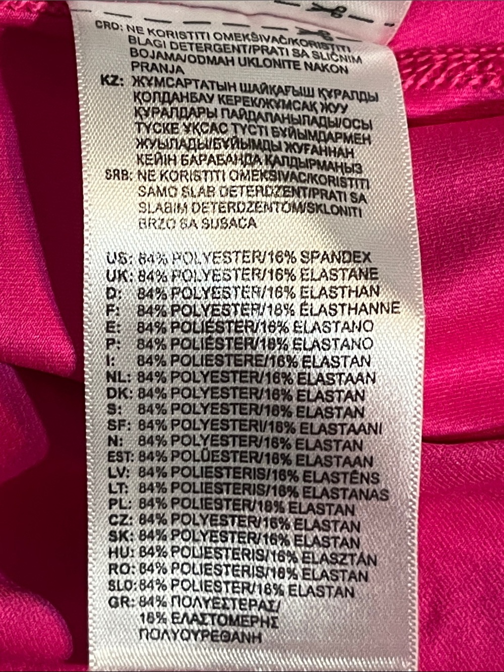 adidas Women's Hot Pink Long Sleeve Athletic Top - Picture 4 of 4